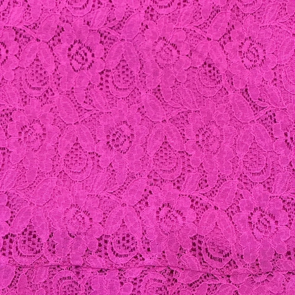 Gymboree | Girls Fuchsia Flower Laced Dress | Size Medium 7/8 | EUC